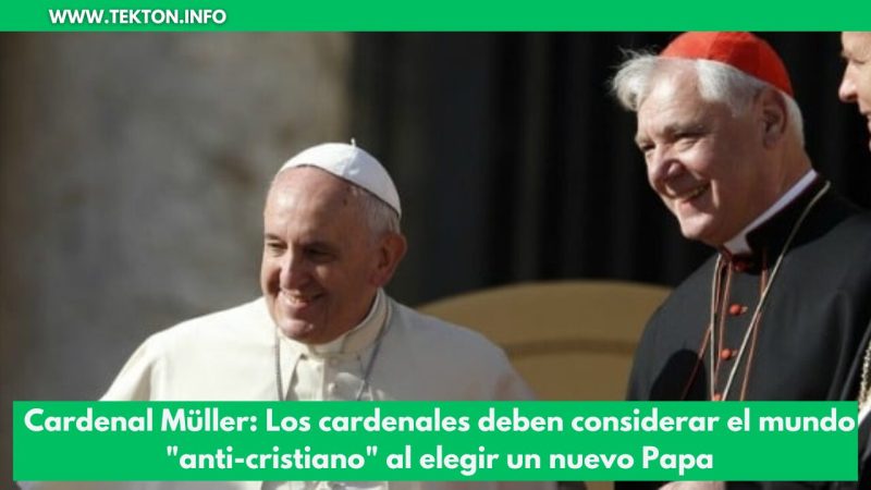 Cardenal Müller: Los cardenales deben considerar el mundo "anti-cristiano" al elegir un nuevo Papa 1 Cardenal Müller: Los cardenales deben considerar el mundo "anti-cristiano" al elegir un nuevo Papa
