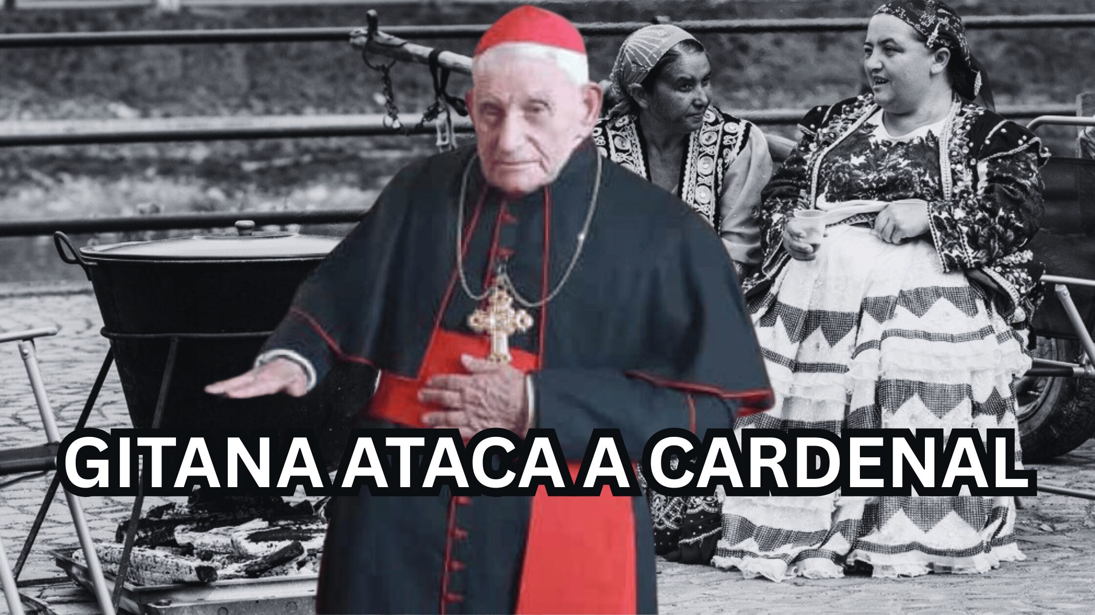 Gitana ataca a Cardenal de la Iglesia Católica 1 Cardneal Simoni