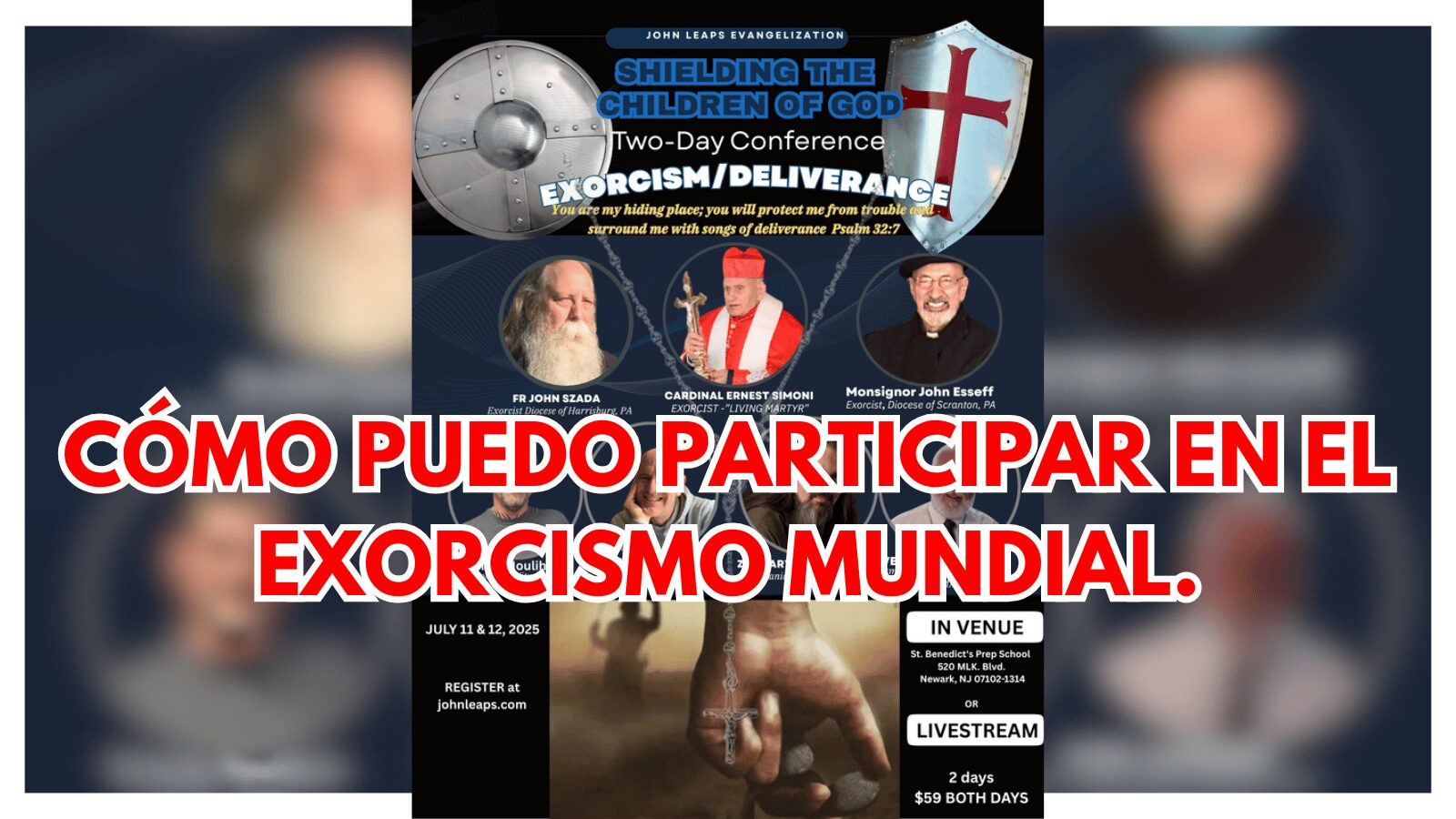 Cómo puedo participar en el exorcismo mundial. 1 exorcismo mundial