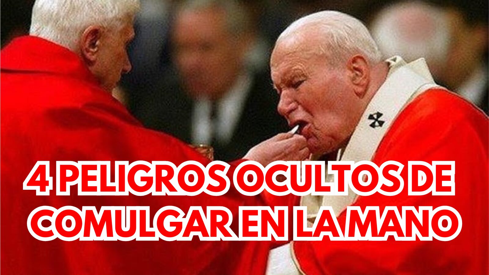 ⚠️ 4 peligros ocultos de comulgar en la mano: ¿estás poniendo en riesgo lo sagrado? 1 comulgar