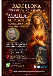 presentación de "María Medianera y Corredentora" en Barcelona