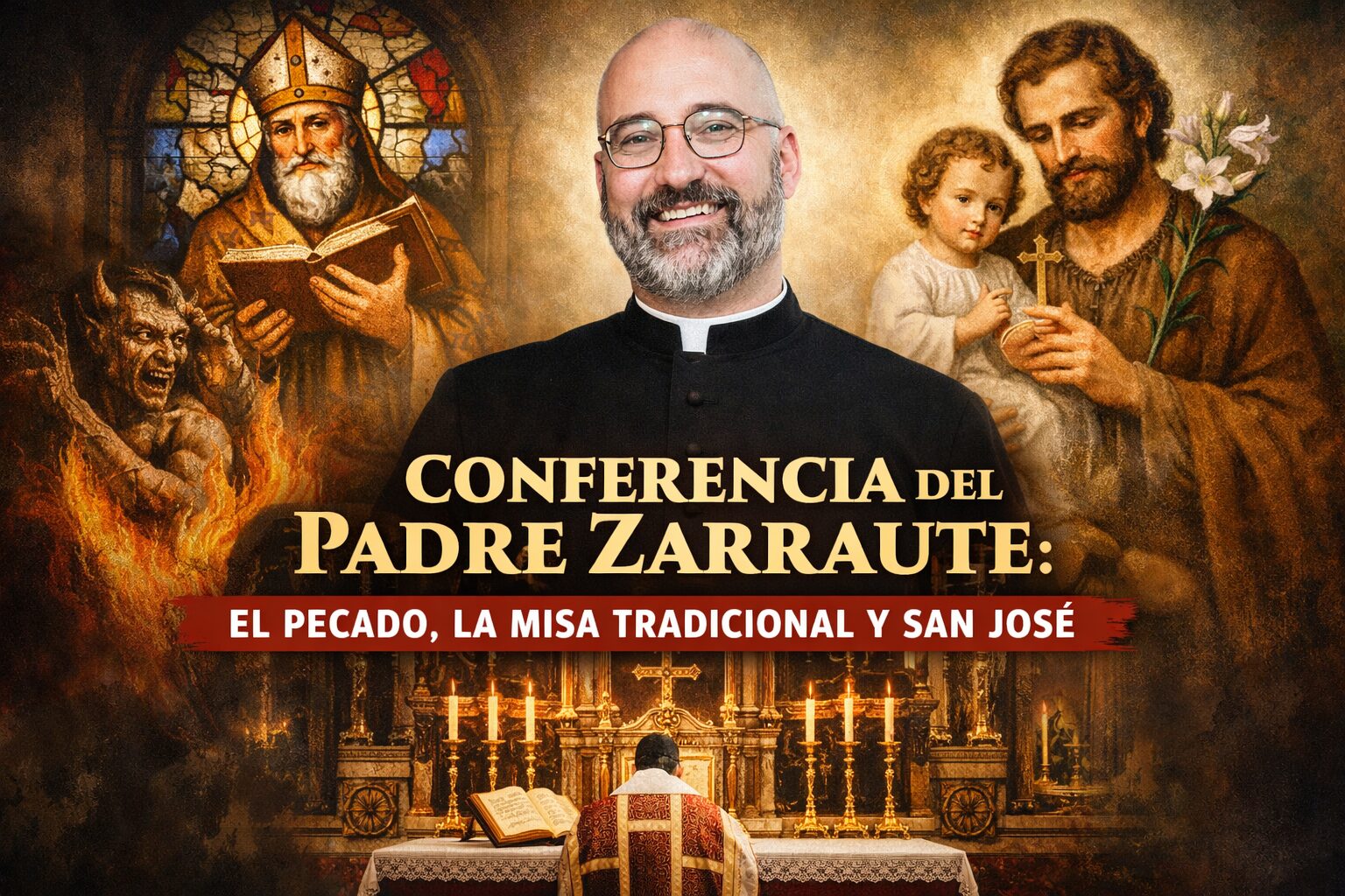 Conferencia del padre Zarraute: 4 poderosas claves sobre el pecado, la Misa tradicional y San José 1 Conferencia del padre Zarraute
